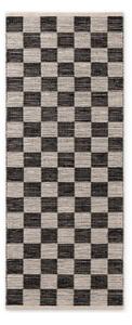Fekete-krémszínű kétoldalas-kézi szövésű jutakeverék futószőnyeg 80x200 cm Rex – Hanse Home