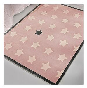 SC Rózsaszín Nagycsillagos szőnyeg 115x175 cm