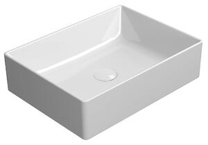 GSI GSI, KUBE X kerámia munkalap mosogató 50x37 cm, fehér ExtraGlaze, 942911