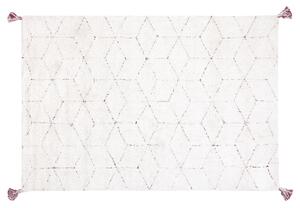 Fehér hosszú szálú szőnyeg 140 x 200 cm SAKARYA