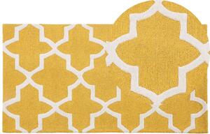 Sárga gyapjúszőnyeg 80 x 150 cm SILVAN