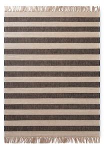 Fekete-krémszínű kétoldalas-kézi szövésű juta szőnyeg 120x170 cm Playa – Hanse Home