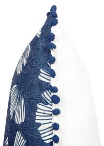 Fehér és kék díszpárna kétdarabos szettben 45 x 45 cm DANDELION