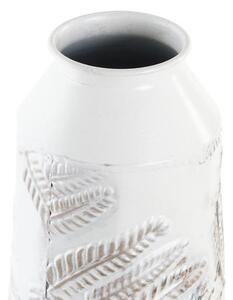 Váza fém 18x18x49 leveles fehér (készletről)