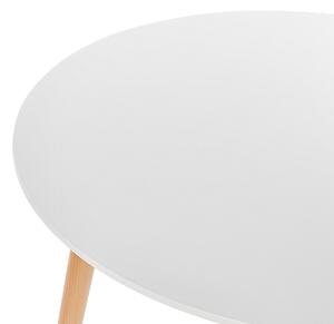 Fehér Kerek Étkezőasztal 80 cm BOMA