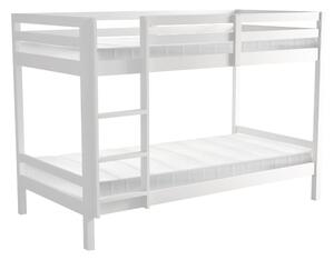 Gyerek emeletes ágy 90 cm Invocato (fehér) (ágyráccsal)