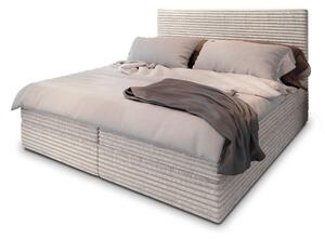 SAMANA ágyneműtartós boxspring ágy 180x200 - krémszínű