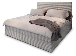SAMANA ágyneműtartós boxspring ágy 140x200 - szürke