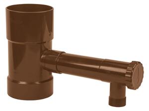 Esővíz gyüjtő szeleppel, Bradas, 100mm, barna