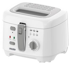 Mesko MS 4908 G, 1800W, 2.5 L, Hőmérséklet-szabályozás, Fehér-Ezüst-Szürke, Fritőz