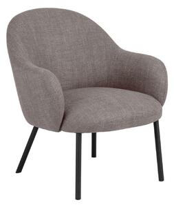 Fotel Norsica 859, Kárpit, 75x70x75cm, Fekete, Barna