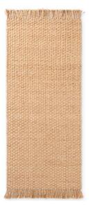 Natúr színű kétoldalas-kézi szövésű juta futószőnyeg 80x300 cm Fjord – Hanse Home