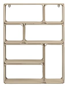 Bézs többszintes fém fali polc 48 cm Lanciano – House Nordic