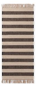 Fekete-krémszínű kétoldalas-kézi szövésű juta futószőnyeg 80x200 cm Playa – Hanse Home