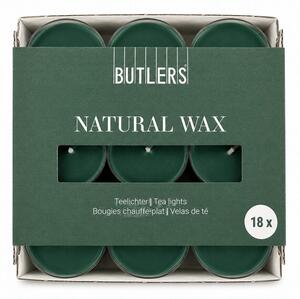 NATURAL WAX mécses 18db sötétzöld