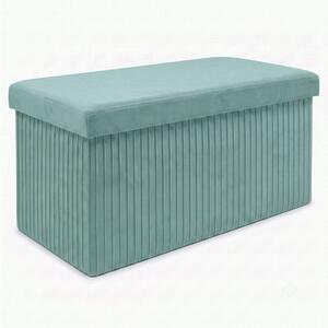 MALAGA összehajtható tárolós puff 76 cm ,menta