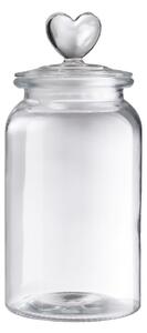 SWEET HEART üveg tartó 1350 ml , szivecskés