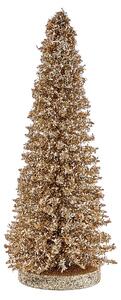 X-MAS csillámló fenyő 28 cm ,arany