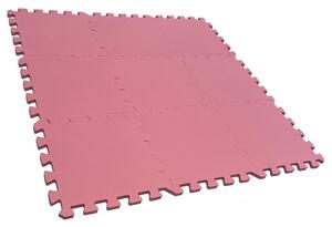 Puzzle habszivacs játszószőnyeg Pink 90x90 cm