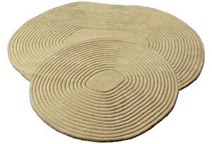 Bolia Zen bézs gyapjúszőnyeg 140 x 145 cm