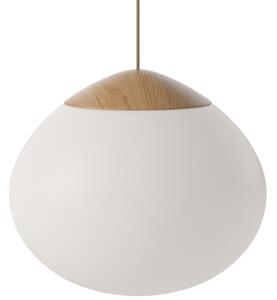 Bolia Opál fehér üveg függőlámpa Acorn 41 cm