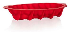 Banquet Culinaria piros szilikon fonott kalács forma, 41 x 20 x 7 cm