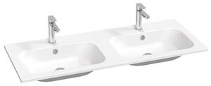 Ravak Chrome Slim dupla mosdó 120x49 cm, két csaptelepnyílással XJG01112001