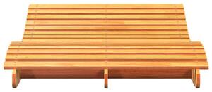 VidaXL viaszbarna tömör fenyőfa napozóágy 205 x 110 x 31,5 cm