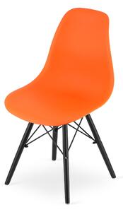 YORK OSAKA narancssárga szék fekete lábakkal