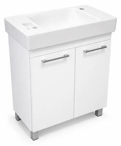 VivaStyle PANEL- KMT 60 lábon álló fürdőszobabútor CeraStyle SHARP -JOBB CSAPLYUKAS mosdóval 60x30cm