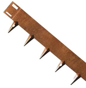 Acél kerti ágyásszegély CORE Edge, 1m x 10cm, corten