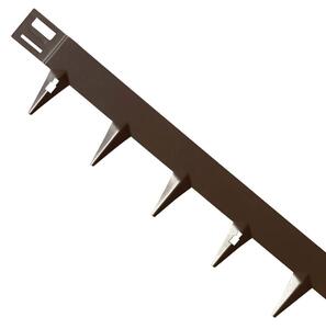 Acél kerti ágyásszegély CORE Edge, 1m x 6,5cm, barna