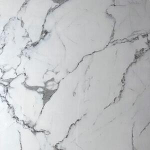 Falpanel márvány mintával, 240x120 cm - Fehér és Szürke