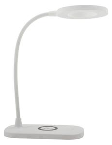 Asztali lámpa Lindby, Siona, dimmable, Fehér, Nappali, Műanyag, Modern