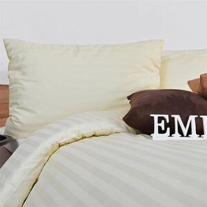 EMI krémszínű damaszt ágyneműhuzat: Francia készlet 1x (240x200) + 2x (90x70) cm