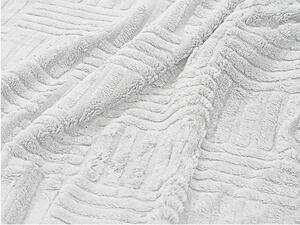 STRIPES Luxus fehér báránytakaró mikroplüssből Méret: 150 x 200 cm
