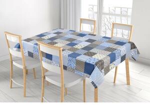 Bellatex terítő Adela Patchwork kék , 100 x 100 cm