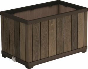 Keter virágcserép Deco Rectangle 45,5 x 76 x 45,5 cm, barna