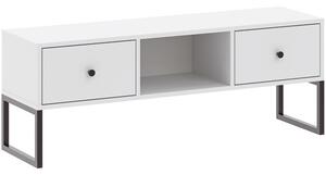 LINEA TV-komód, 2 fiókos | Fehér