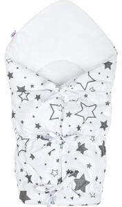 New Baby Classic csipkés bunda szürke csillagok