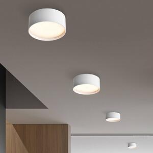 CMD LED mennyezeti lámpa 9093, Ø 12 cm, fehér, IP44, fém, Fehér / opál, Alumínium, Modern