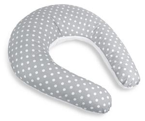 Bellatex szoptatós párna Pöttyös szürke , 180 cm
