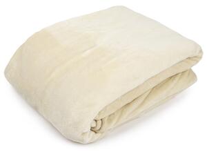 XXL takaró / ágytakaró, tejszín, 200 x 220 cm