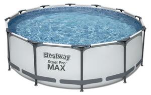 Bestway 56418 Föld feletti medence Steel Pro MAX ,366 x 100 cm, szűrővel és lépcsővel
