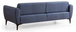 Design 3 személyes kanapé Beasley 220 cm kék