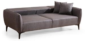 Design 3 személyes kanapé Beasley 220 cm sötétszürke