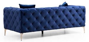Design kanapé Rococo 197 cm sötétkék