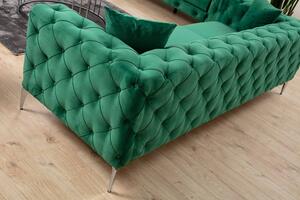 Design 3 személyes kanapé Rococo 237 cm zöld