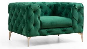 Design fotel Rococo zöld