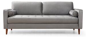 Design 3 személyes kanapé Jarmaine 215 cm világosszürke